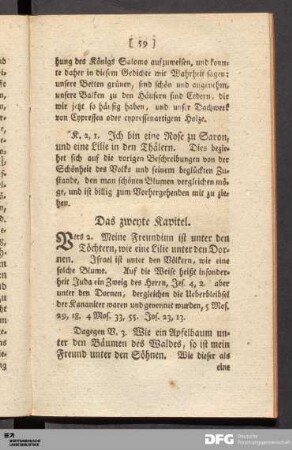 Das zweyte Kapitel.