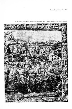 11. Palästina-Teppich des Pfalzgrafen Ottheinrich, 1541 (Detail). Neuburg a. D., Heimatmuseum