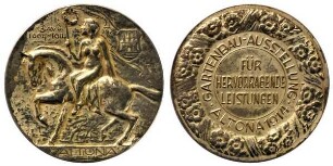 Medaille zur Gartenbauausstellung