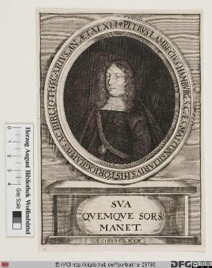 Bildnis Peter Lambeck (lat. Lambecius)