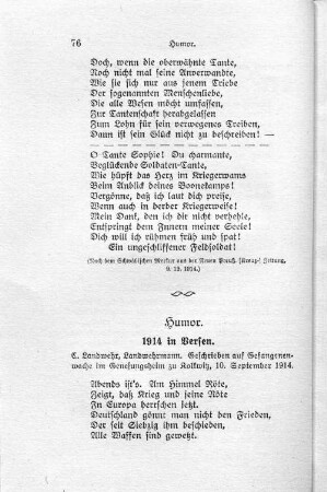 1914 in Versen.