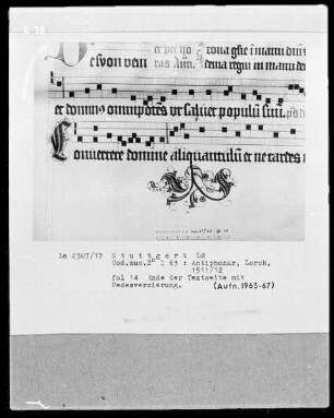 Antiphonarium (Benediktinerhandschrift) — ---, Folio 14 recto