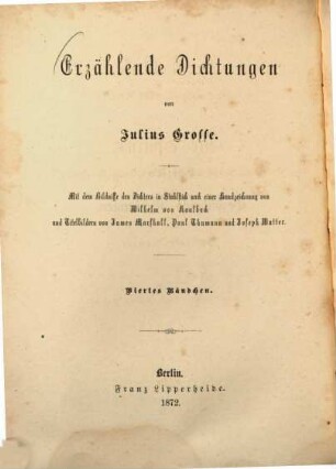 Erzählende Dichtungen, 4