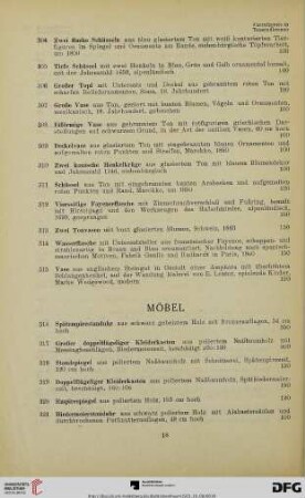 Möbel (Nr. 316-327)