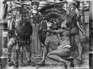 Odysseus im Kampf mit den Freiern