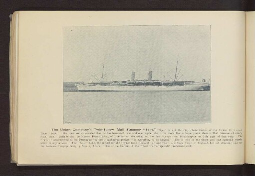 The Union Company's Twin-Screw Mail Steamer "Scot" - ...