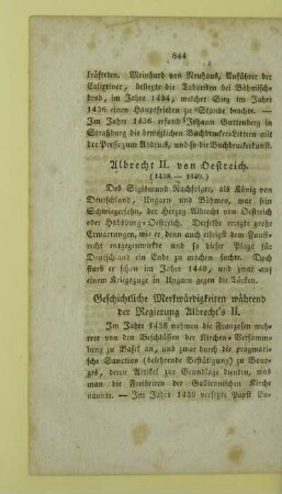 Geschichtliche Merkwuerdigkeiten waehrend der Regierung Albrecht's II