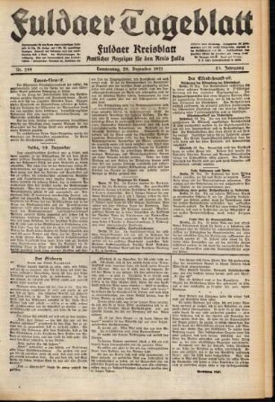 Ausgabe vom Donnerstag, den 29. Dezember 1921.