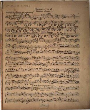 1. Parthie : enth. 12 Stücke für vollst. Harmonie mit türk. Musik in ausgesetzten Stimmen mit Direktionsstimme Nr. 81 ; [op. 278]