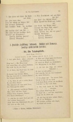 4. Poetische Erzählung; Schwank. Ballade und Romanze. Sonstige episch-lyrische Gedichte