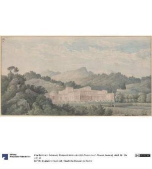 Rekonstruktion der Villa Tusca nach Plinius. Ansicht