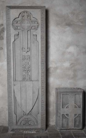 Grabplatte für Heinrich 2. Graf von Wettin, gestorben 1187
