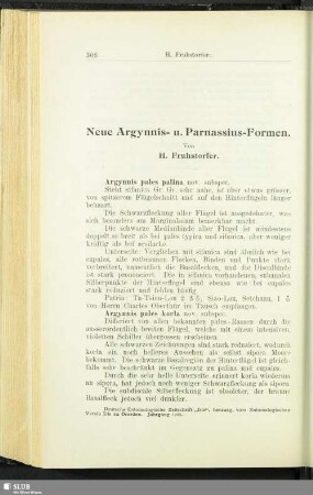 Neue Argynnis- u. Parnassius-Formen