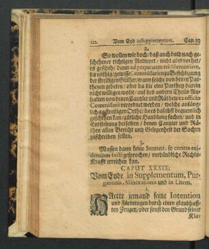 Caput XXXIX. Vom Eyde in Supplementum, Purgationis, Minorationis und in Litem.