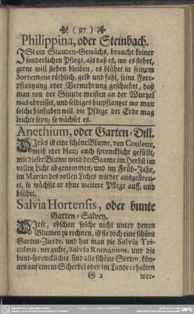 Philippina, oder Steinbach