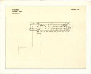 Bestelmeyer, German; Kassel; Altersheim - Kellergeschoss (Grundriss)