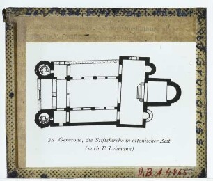 Gernrode, Stiftskirche St. Cyriakus : Grundriss