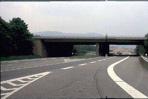 Teilknoten West: Blick nach Osten/Brücke West von Westen