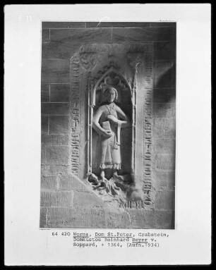 Grabmal des Reinhard Beyer von Boppard (+ 1364)
