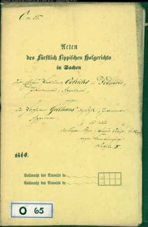 Oelrichs, Frau gegen Posthalter Gellhaus