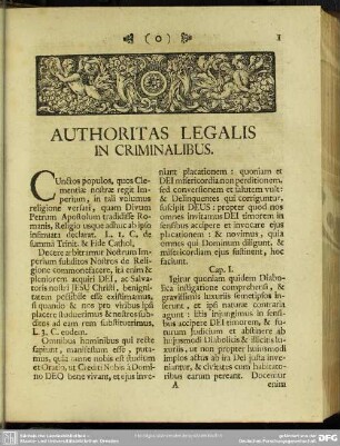 Authoritas Legalis In Criminalibus