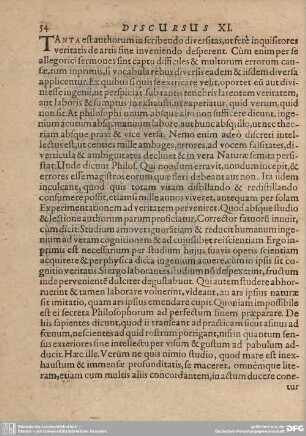 Discursus XI.