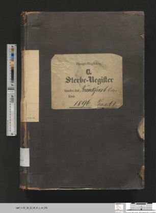 Sterberegister Stadt Frankfurt (Oder) 1896, Urkunde 1-530