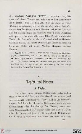 VI: Töpfer und Plasten