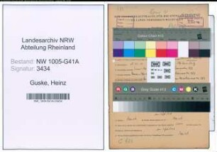 Entnazifizierung Heinz Guske , geb. 29.01.1919 (Bahnangestellter)