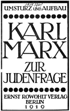 Zur Judenfrage