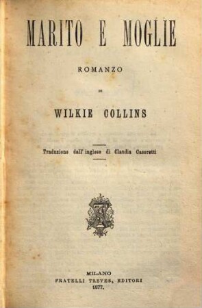 Marito e moglie : Romanzo. Traduzione dall'inglese di Claudia Casoretti