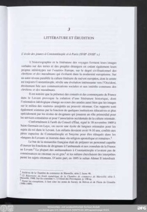 3 Littérature Et Érudition