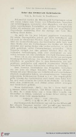 Ueber das Ammoniak-Goldrhodanür