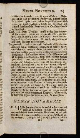 19-22, Mense Novembris; Mense Decembris
