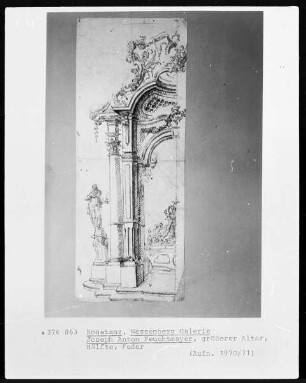 Hälfte eines größeren Altars