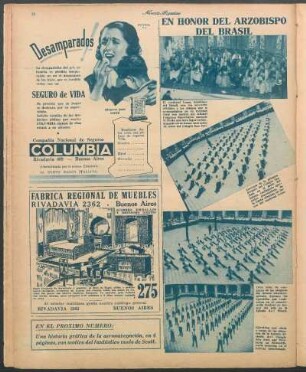 En honor del arzobispo del Brasil [Fotografías]
