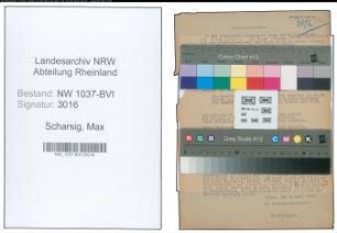 Entnazifizierung Max Scharsig , geb. 06.01.1893 (Arbeiter)