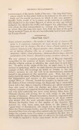 Chapter XXIV. Origin of female immolation ...