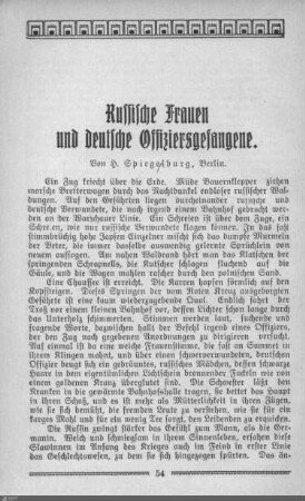 Russische Frauen und deutsche Offiziersgefangenen.