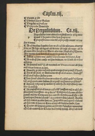 De Preposit[i]o[n]ibus. Ca[pitulum] .xii.