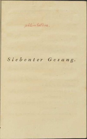Siebenter Gesang.