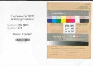 Entnazifizierung Friedrich Kenter , geb. 15.07.1889 (Lehrer)