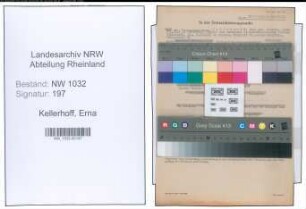 Entnazifizierung Erna Kellerhoff , geb. 07.02.1911 ()