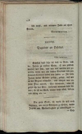XXXVIII. Dagobert an Eichthal. - XLI. Dagobert an Eichthal.