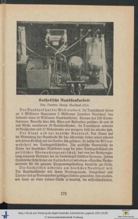 Katholische Rundfunkarbeit.
