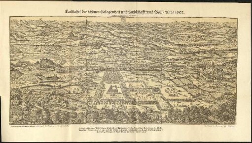 Landtaffel der schönen Gelegenheit und Landschafft umb Boll / Anno 1602.