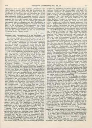 214-216 [Rezension] Politica methodice digesta of Johannes Althusius (Althaus). Reprinted from the third edition of 1614