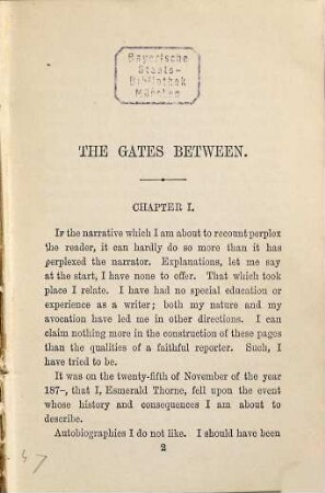 The Gates Between : By Elizabeth Stuart Phelps
