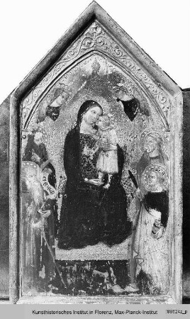 Madonna mit Kind und den Heiligen Antonius Abbas, Petrus, Katharina von Alexandrien, Johannes dem Täufer und Engeln
