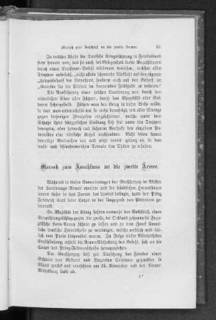Marsch zum Anschluss an die zweite Armee.